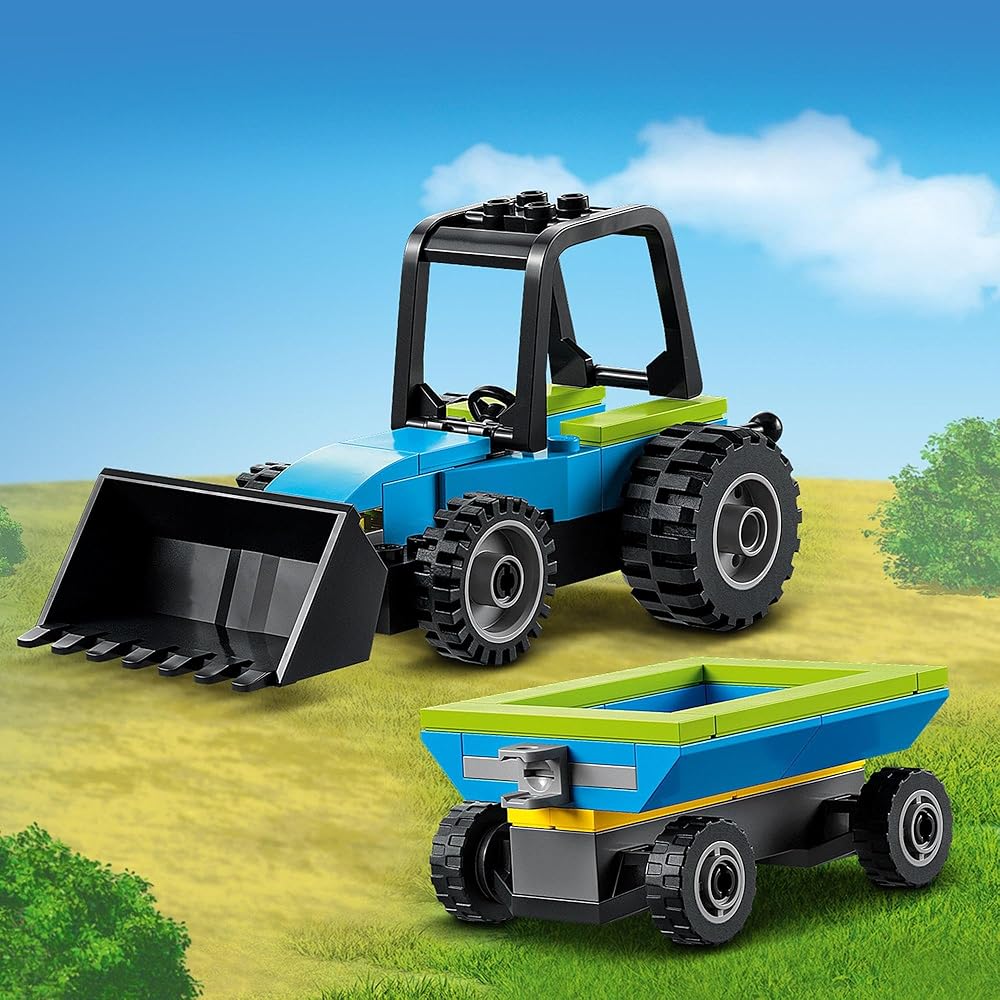 LEGO City Fun Farm Animals Set 60346 Building Blocks Toy for Boys and Girls Ages 4 and Up