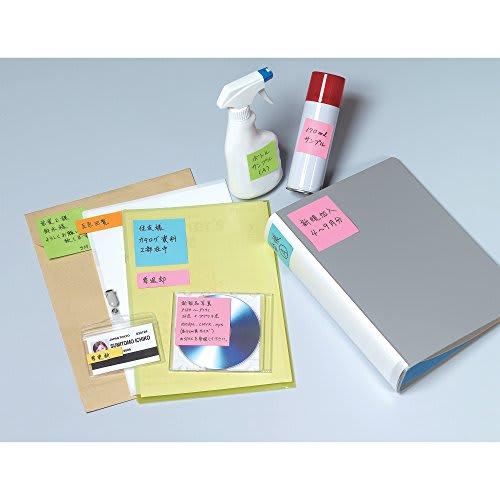 Post-it notes, strong adhesive, ruled lines, neon color, 75 x 75 mm, 90 sheets x 5 books, 630-5SSAN