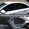 XCBYT Car Window Shades - 4 Pcs Car Privacy Curta - 100% Block Light Car Window Covers - Magnetic Side Window Sun Shade Keeps Cooler For