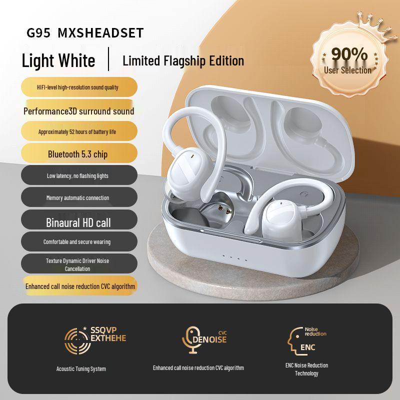 Wireless Over-Ear Sports Headphones: Long-Lasting Comfort, Clear Calls, Free Shipping