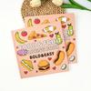 40-Page Fruit & Food Cartoon Doodle Coloring Book for Kids Aged 4+
