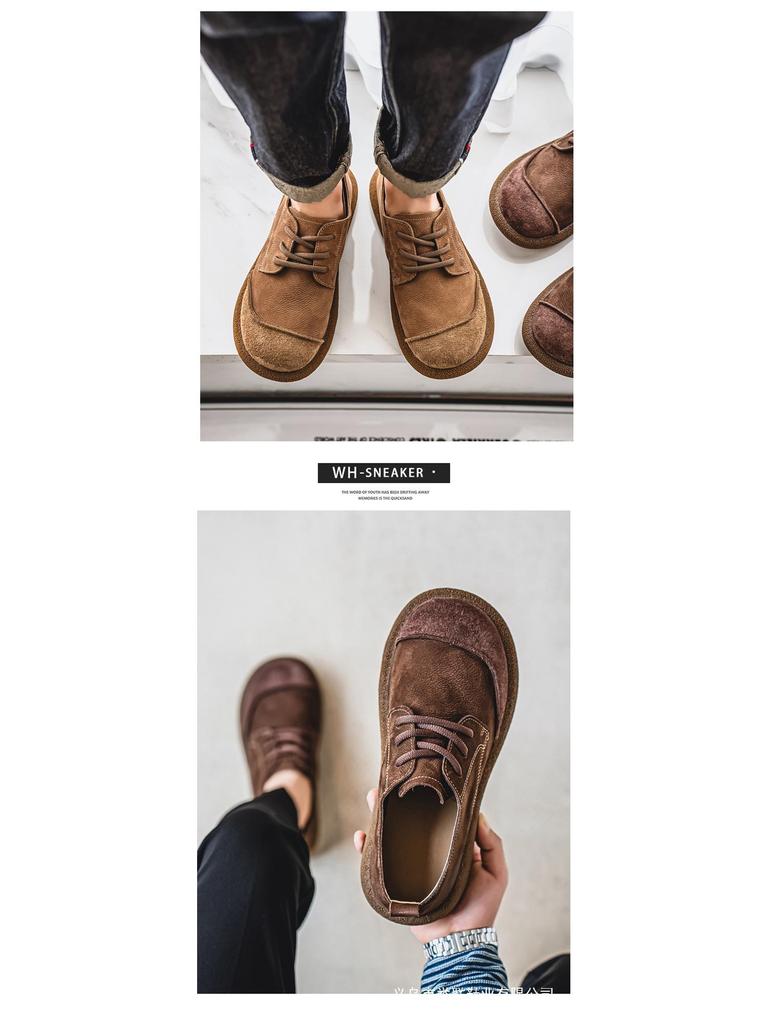 Men's Top Grain Leather Casual Shoes - 2025 Summer Edition, Big Toe Genuine Leather, Breathable Non-slip Soft Sole.