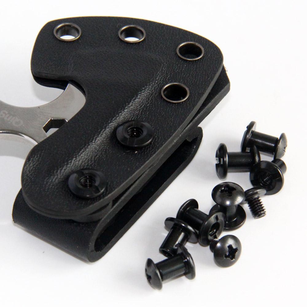 100 Stück Schwarze Taktische Schlitzschrauben und Kreuzschlitzschrauben DIY Kydex Leder Holster Scheide Chicago Schrauben