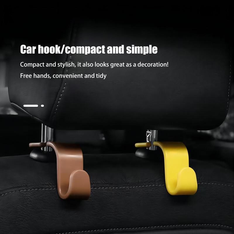 1/5 Pcs Hooks For Bags Car Clips Auto Fastener Hangers Car Storage Front Seat Headrest Organizer Holder Interior Accessories