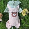 Four-legged dog clothes spring and autumn new small and medium-sized dog pet clothes teddy bear pattern pet supplies