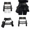 Gearduke Women's Steam Punk Pu Leather Waist Bag With Vintage Phone Holder Trendy Cross-border Fashion
