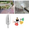 Pressure Washer Turbo Nozzle, Stainless Steel Power Washer Nozzle with 14 "  "  Quick Connect, 5 Spray