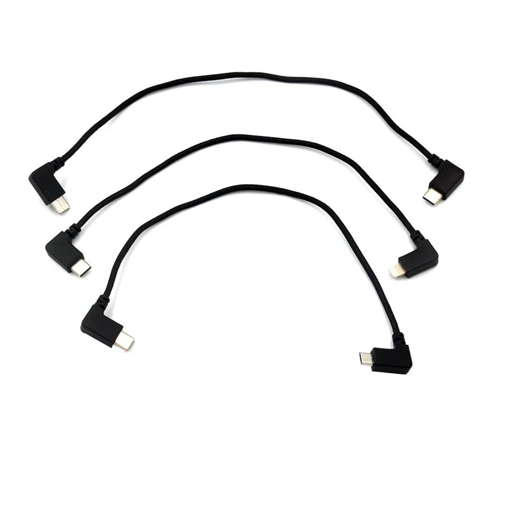 3Pcs Cables Set USB C Lightning Micro For DJI Mavic 3/Air 2S/Mavic Air 2/Mini 2