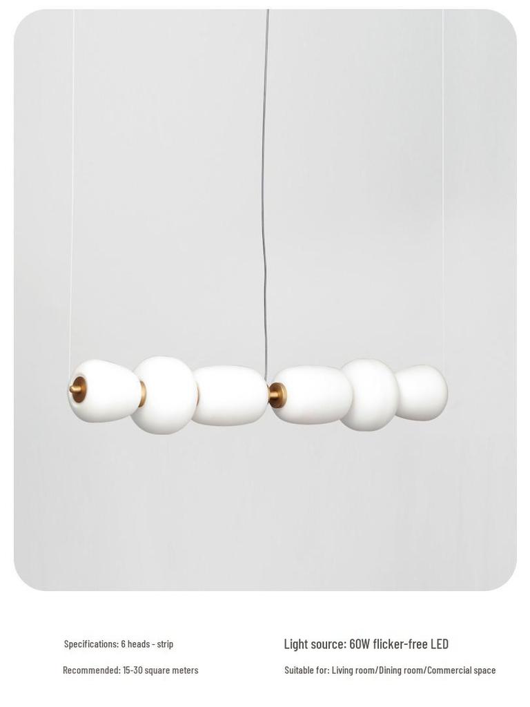 Wabi-Sabi Style Nordic Glass Pendant Light for Japanese Modern Minimalist Decor
