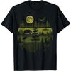 Retro Wildlife Forest Graphic Tee Moon Eagle Bear Deer Crane Nature TShirt Men