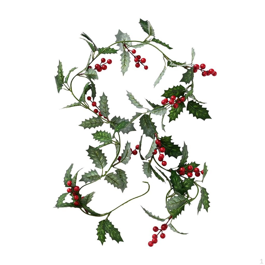 Artificial Christmas Berries Garland Rattan 2M Wall Hanging Greenery Wreaths DIY
