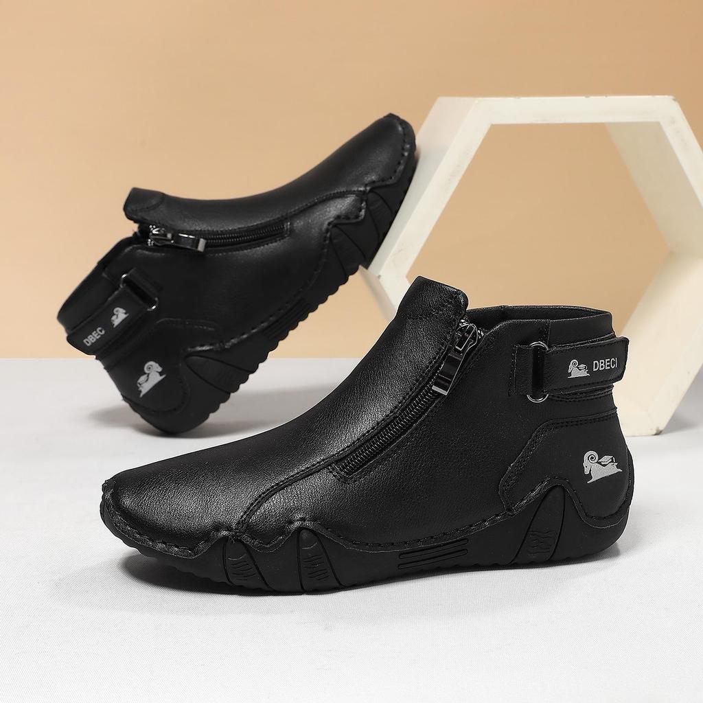 Handgenähte flache Damenschuhe - Herbst/Winter Freizeitkleidung