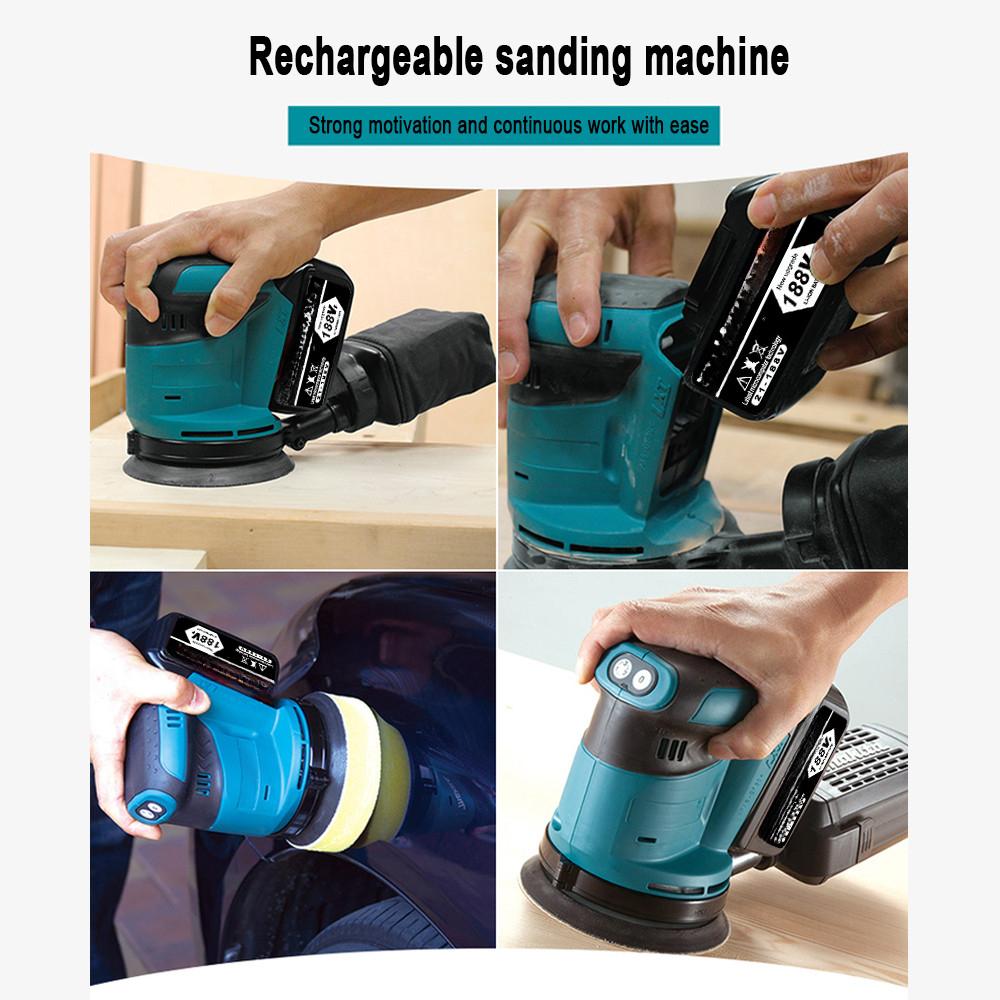24000RPM 6 Gears Wood Rounter Machine for Wood Polisher Cordless Orbital Sander Electric Random Orbital Sander