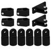 12pcs set Deck Hinge Jaw Slide Eye End Cap Kit Accessories for Marine Boat Yacht 7 8in Pipe Tube
