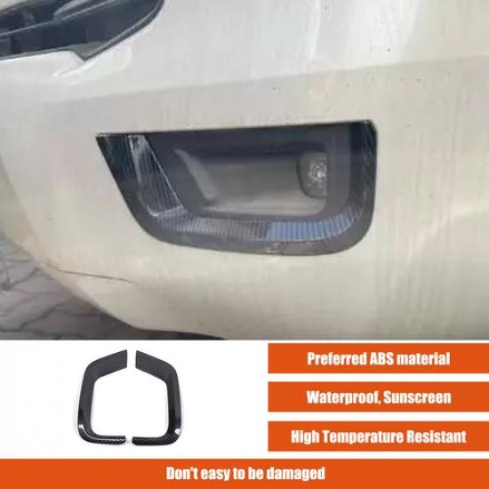 ABS Carbon Fiber Front Fog Light Lower Trim For Toyota Land Cruiser LC300 23-24