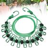 With 12 Clothespins Outdoor Clothesline Windproof Non-Slip Clotheslines  Outdoor Travel Camping