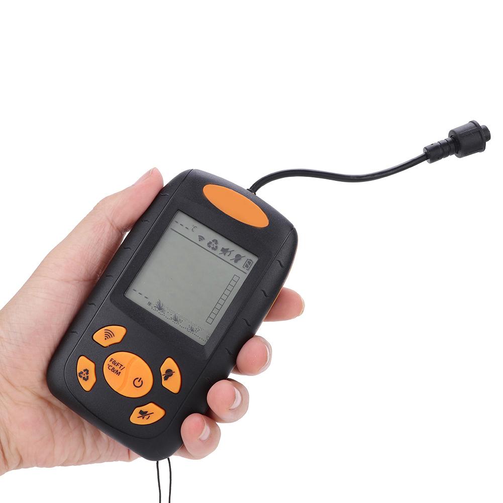 Portable Fish School Oltrasonic Fishfinder Fishing with LCD Display 0.4M 100M