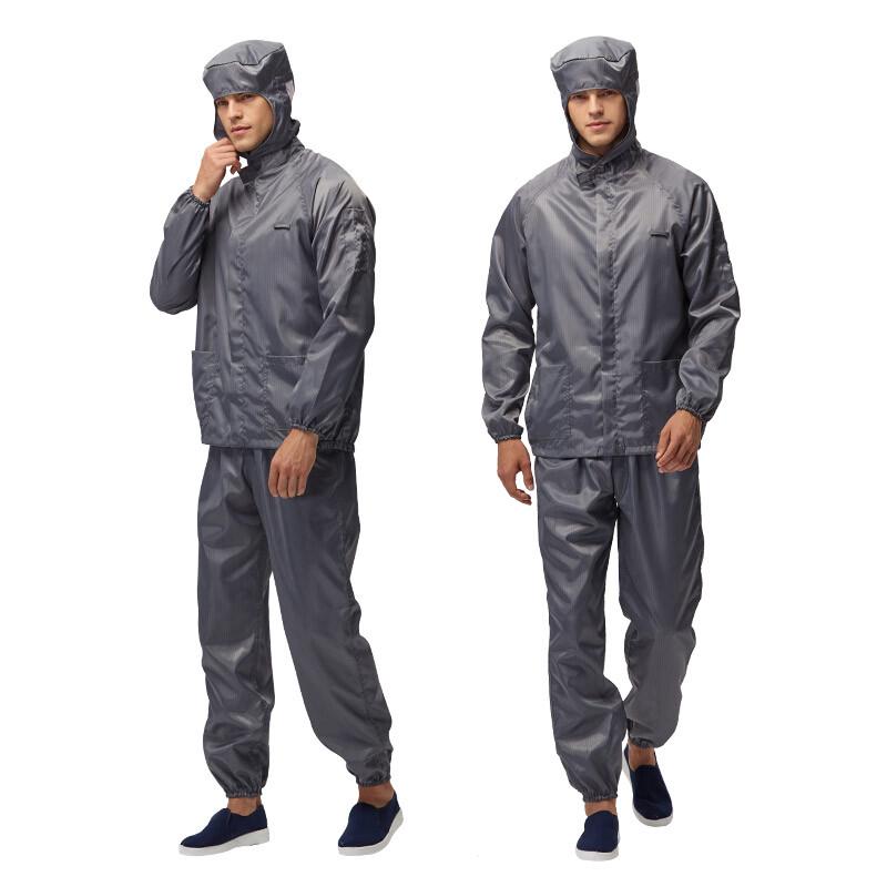 HANYANGCLEAN Hooded Split Anti-static Cleanroom Suit 5XL