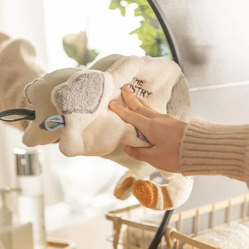 Prosop de mână drăguț pentru pisici pentru copii Prosop de bucătărie din microfibră super absorbant Prosop de curățare a tacamurilor de înaltă eficiență Ustensile de bucătărie