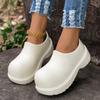 Fashion Platform Single Shoes Autumn New Round Toe Feet Waterproof and Landslide-proof Heel Kitten Heel Shoes