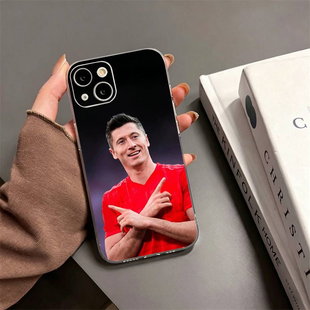 Robert Lewandowski  Phone Case For iPhone17,16,15,14,13,12,11 Plus,Pro Max Soft Transparent Cover iPhone16e