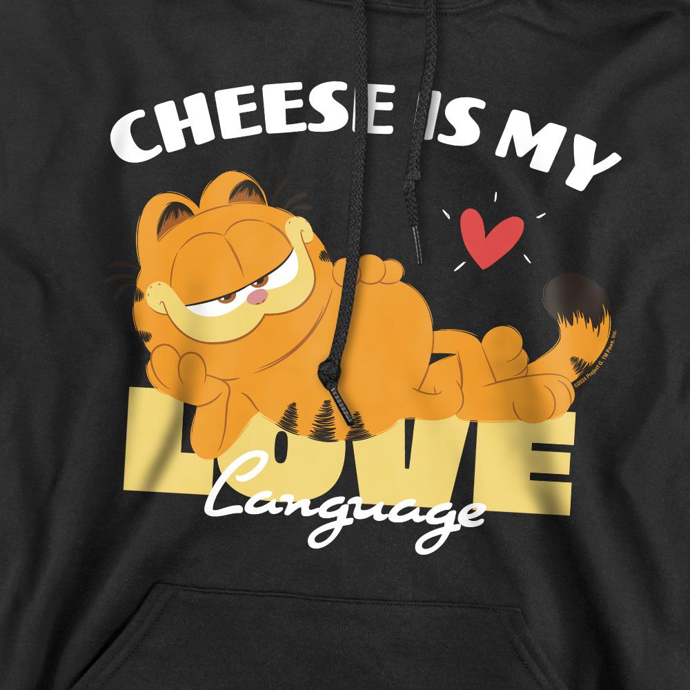 Garfield Movie Mens Cheese Is My Love Language Hoodie