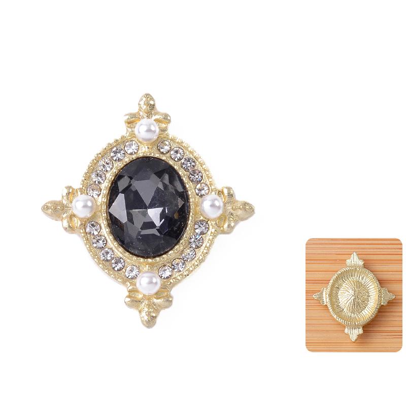 21*24Mm Metal Flatback  Buttons Shoes/Clothing Ornaments Handmade Diy Jewelry Accessories