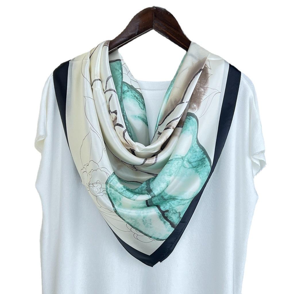 100 Mulberry Silk Sunscreen Veil Women'S Face Covering Scarf Neck Protection Mask Silk Uv Protection Yarn Thin Breathable