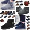 Warme und stilvolle Unisex-Winter-Schneestiefel mit Plüschfellfutter und wasserdichtem Äußeren