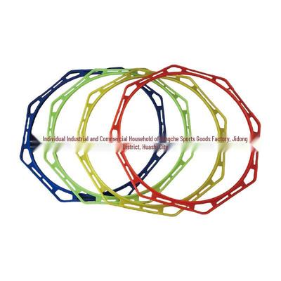 Polygon Agile Hoop: Children's Sports Training Ring for Basketball and Football Fitness.