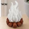 Exquisite Hand Carved Ornaments 3D Printed Glow in The Dark Campfire Ornament, Centerpiece, Firewood Lamp, Versatile Tabletop Ornament Decor Creative