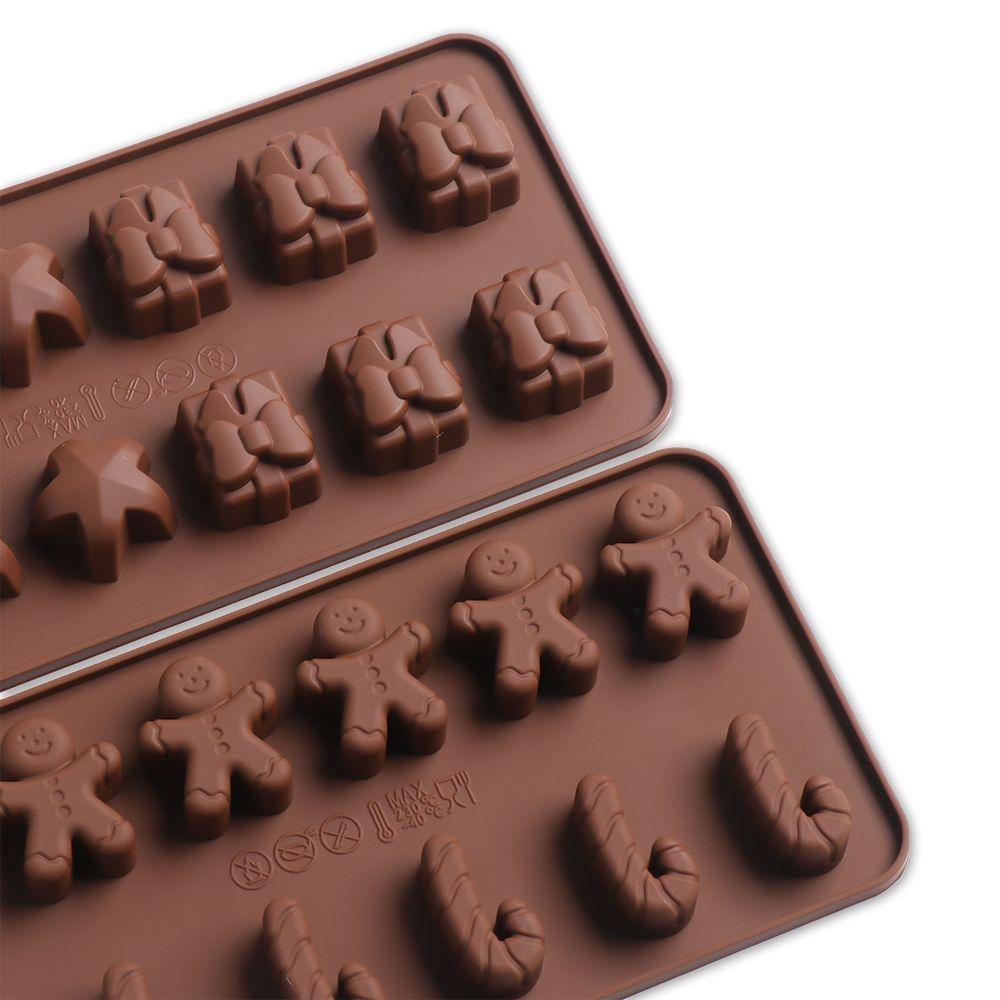 Cookie Shaping Decorating Gingerbread Man Christmas Candy Mould Xmas Chocolate Mold Baking Trays