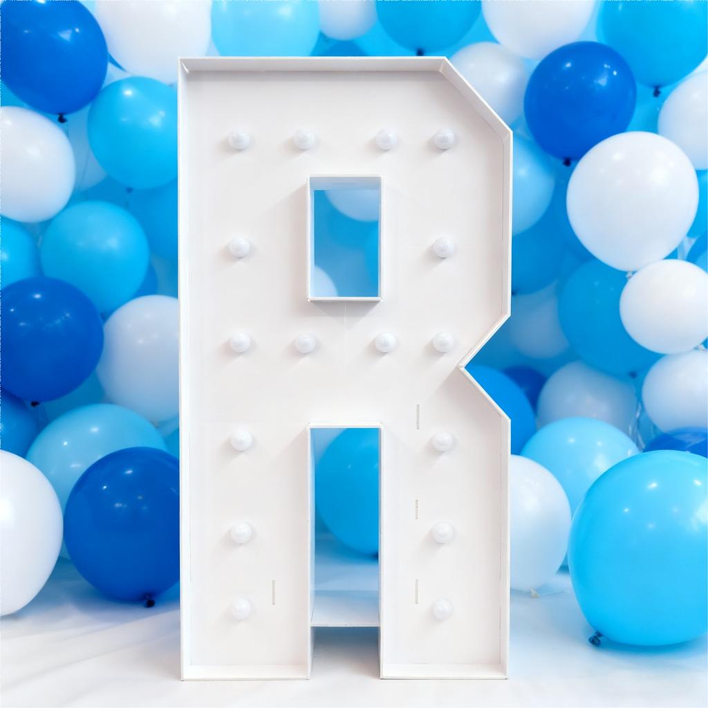 With Warm Lights 1Pc 120cm DIY LED Letter Light 3D KT Board Party Decoration Suitable for Birthday Party,Anniversary DIY Gifts