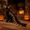 Unique Pet Party Clothing Centipede-Look Cat Costume, Halloween Outfit, Stuffed Plush Segmented Body with Funny Costumes Adjustable Straps,