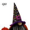 Holiday Gift for Halloween Gnome Decoration, Witch Swedish Tomte Ornament, Plush Whimsical Desk Shelf Ornaments Scandinavian Elf Dwarf Party