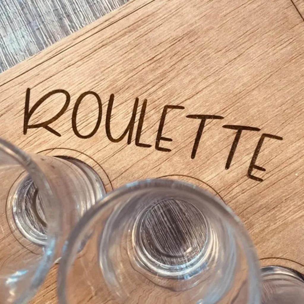 18 Glass Shot Glass Roulette Board, Shot Roulette Game, Shot Glass Game, Party Game, Drinking Games For Adults, And Parties