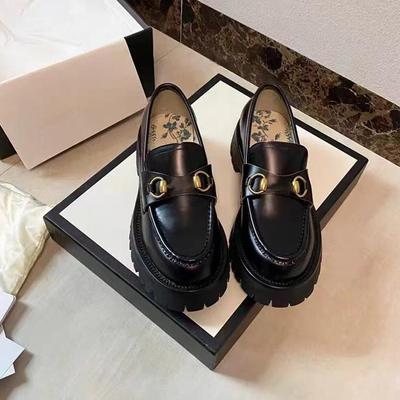 Leather G Carrefour Shoes Platform Small Leather Shoes British Spring Women'S Shoes One Pedal Fashion Single Shoes