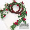 Silk Rose Vine Artificial Flower Chain for Living Room Decor