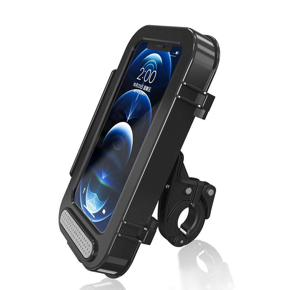 Quick Release Touchscreen Motorbike Bicycle Mobile Phone Holder Waterproof Bike Phone Case for Outdoor Cycling Manual clip