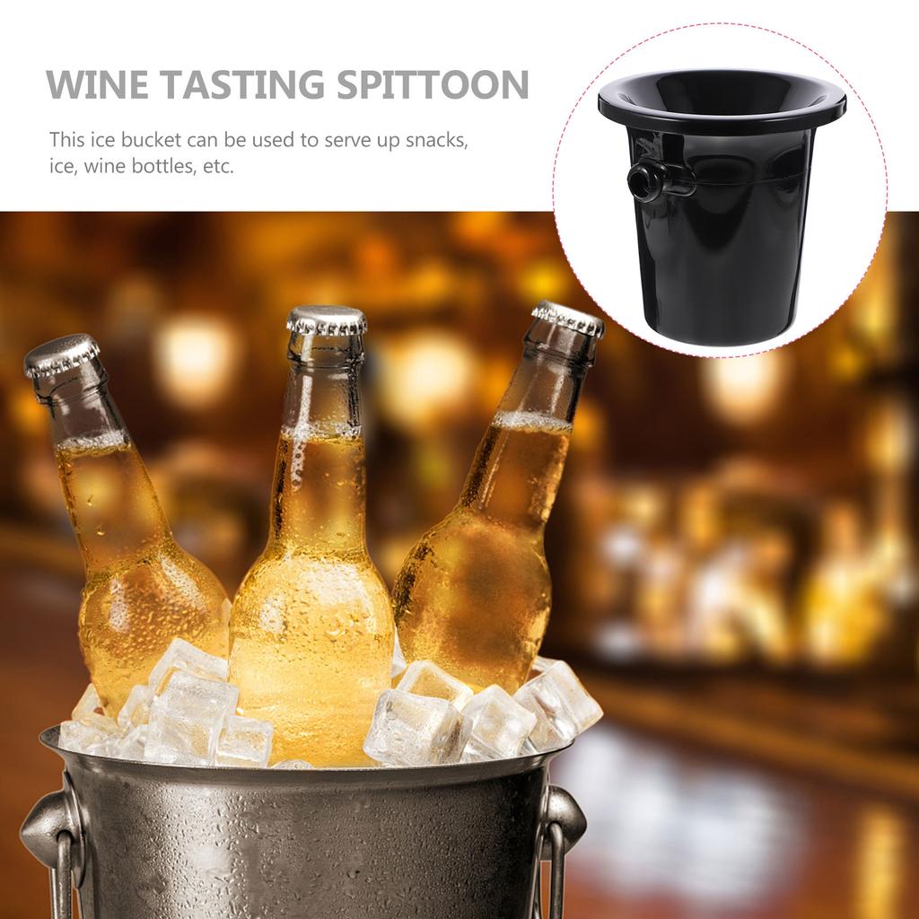 3 Pcs Filters Spit Barrel Creative Tasting Spittoon Drinks Bucket Plastic Round Dump Baby