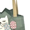 [Kusuguru Japan] Coated Tote Bag, Nekomaruke GR