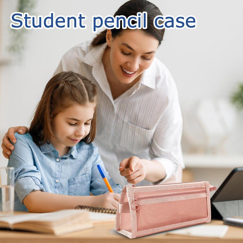 Pencil Pouch for Students, Kids, Teens, Large Capacity Pen Case for School Supplies