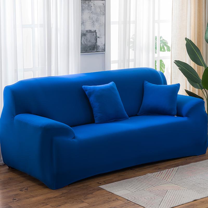 Solid Color Elastic Sofa Covers for Living Room Spandex Sectional Corner Sofa Slipcovers Couch Chair Cover Funda De Sofá