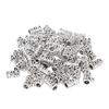 50pcs Viking Beard Beads Alloy Beard Tube Beads for Hair Braiding Bracelet Pendant Necklace Silver