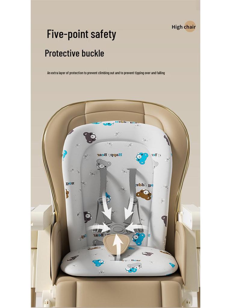 Multifunctional Foldable Baby High Chair - Portable Infant Dining Seat