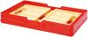Skater Storage Foldable Toy Stackable Storage Basket with Gachapin for Boys and Box, Box, Case, Handle, & Mukku, Girls, BWOT13-A