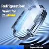 USB Rechargeable Cooling Fan Portable Ice Compress Waist Belt Fan Dual-Use Outdoor Sports Mini Ice Belt Fan Summer Cooler