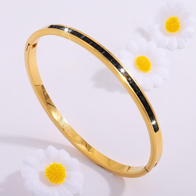 Europäisches & Amerikanisches Luxus Zirkon Stern Armband: Vielseitige, Elegante, Lichtechte Mode für Damen