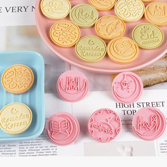 10 Pcs Mooncake Molds Different Patterns Clear Texture Heat Resisting Non-stick Easy Demoulding Cooking Star And Moon