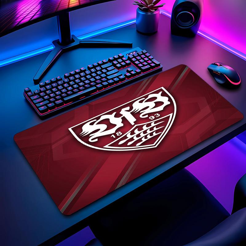 VfB Stuttgart Football Pattern Mouse Pad Non?Slip Rubber Base Gaming Mousepad For Desk Office Home